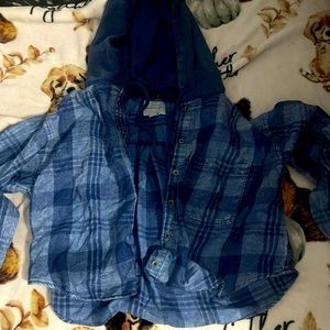 cropped flannel